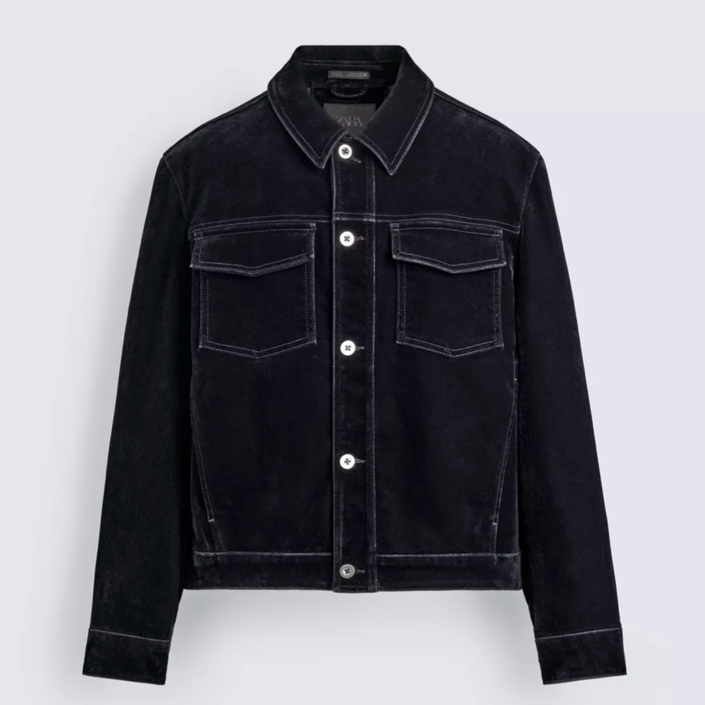 NWT Zara Men's Velvet Jacket